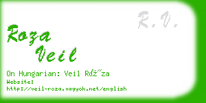 roza veil business card